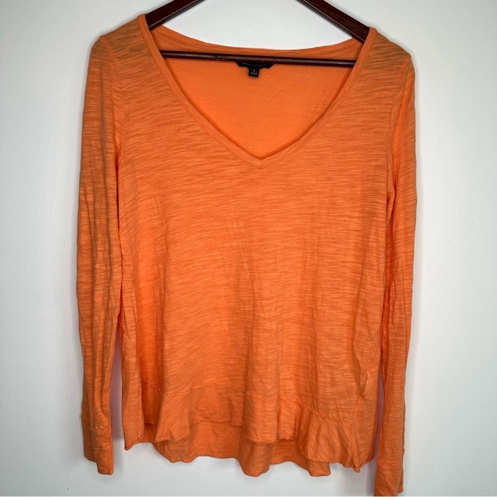 Banana Republic Cotton Modal Blend Orange Lightweight Top Size Small